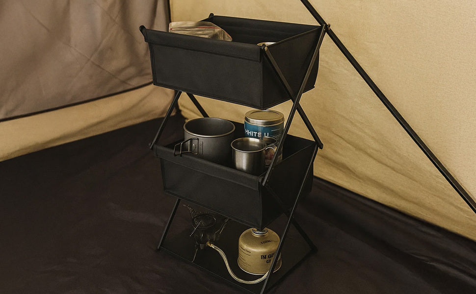 Storage Rack with Foldable, Water-Resistant, Metal - product gallery image 7