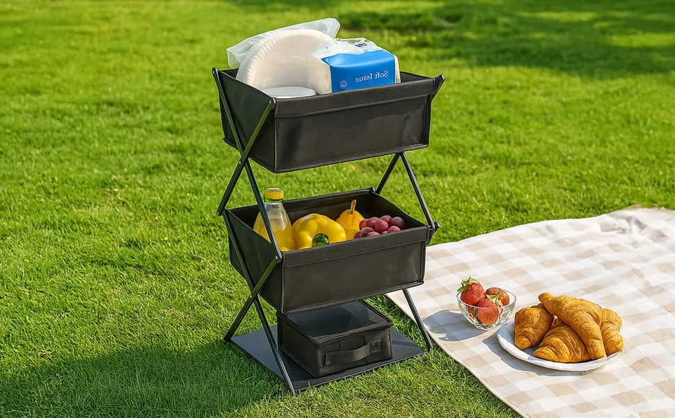 Storage Rack with Foldable, Water-Resistant, Metal - product gallery image 9