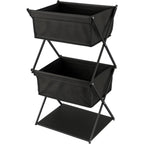 Storage Rack with Foldable, Water-Resistant, Metal
