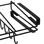 Storage Rack with Space-Saving, Carbon Steel, Under Cabinet Hooks No-Drill Carbon Steel - product gallery image 9