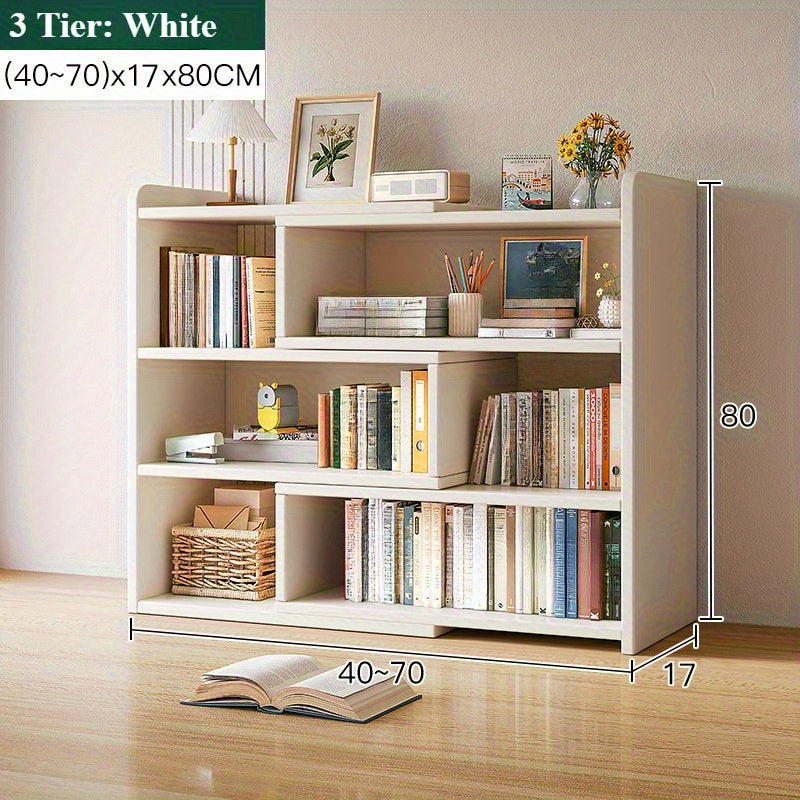 Storage Rack with Space-Saving, Expandable Desktop Bookshelf Tier Adjustable - product gallery image 7