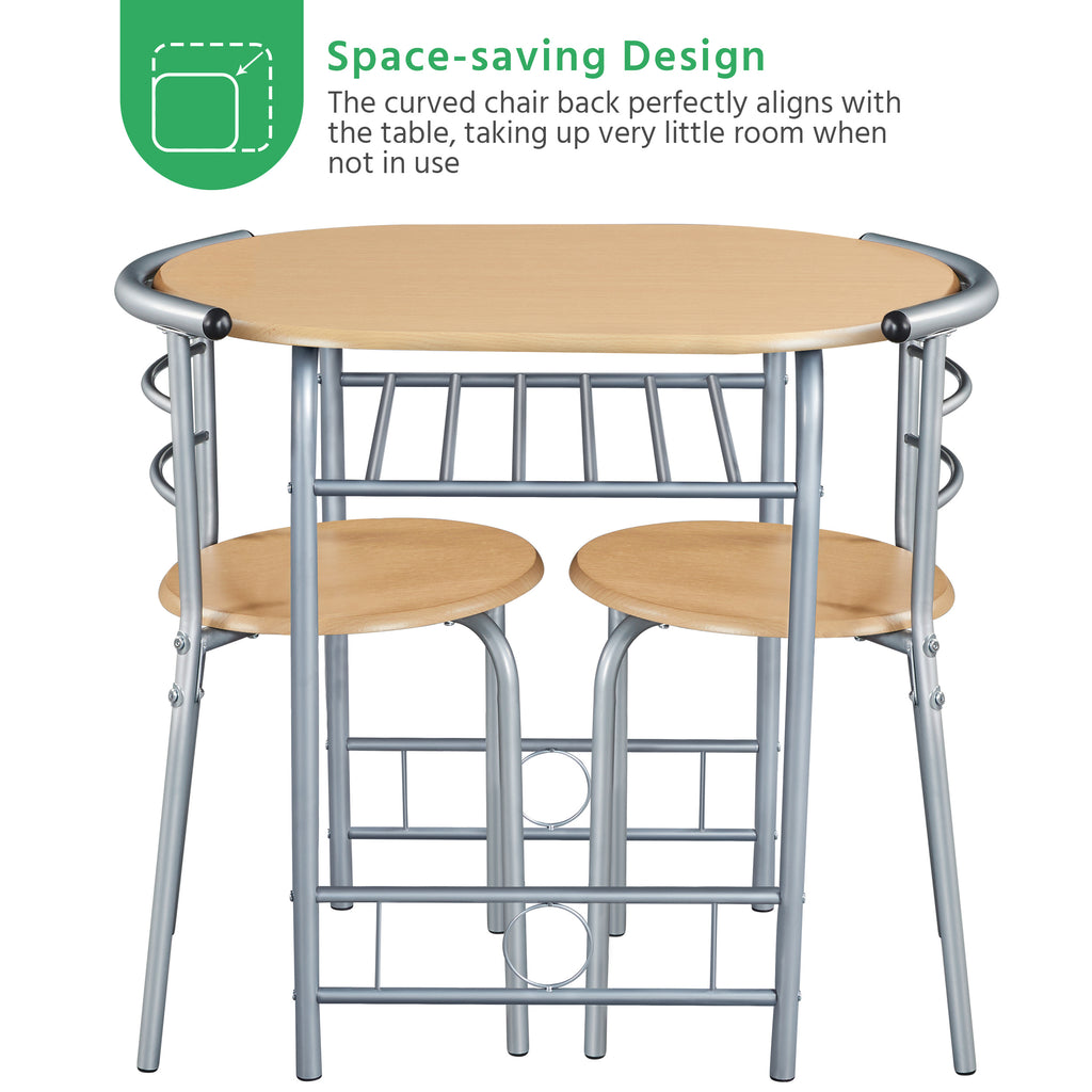 Storage Rack with Space-Saving, Metal, 2 Chairs for bedrooms - product gallery image 10