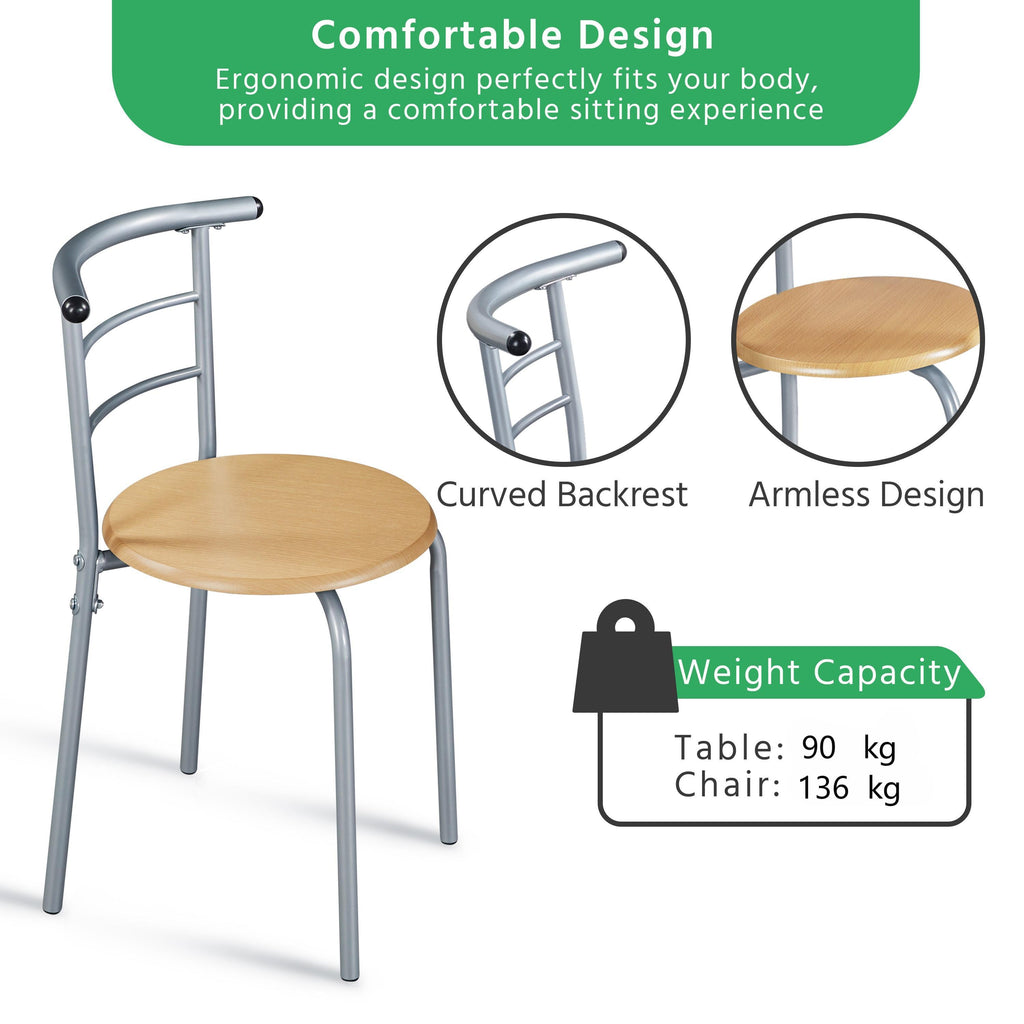 Storage Rack with Space-Saving, Metal, 2 Chairs for bedrooms - product gallery image 11