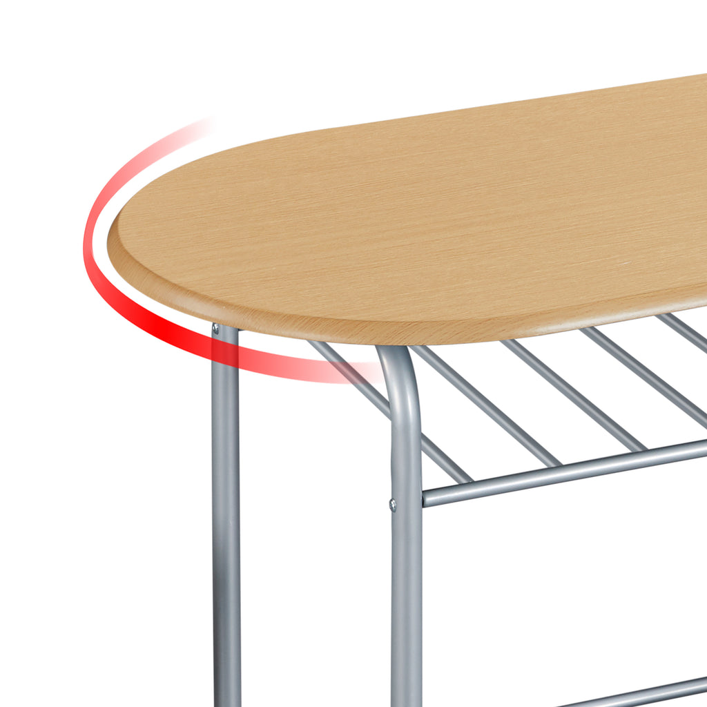 Storage Rack with Space-Saving, Metal, 2 Chairs for bedrooms - product gallery image 13