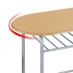 Storage Rack with Space-Saving, Metal, 2 Chairs for bedrooms - product gallery image 13