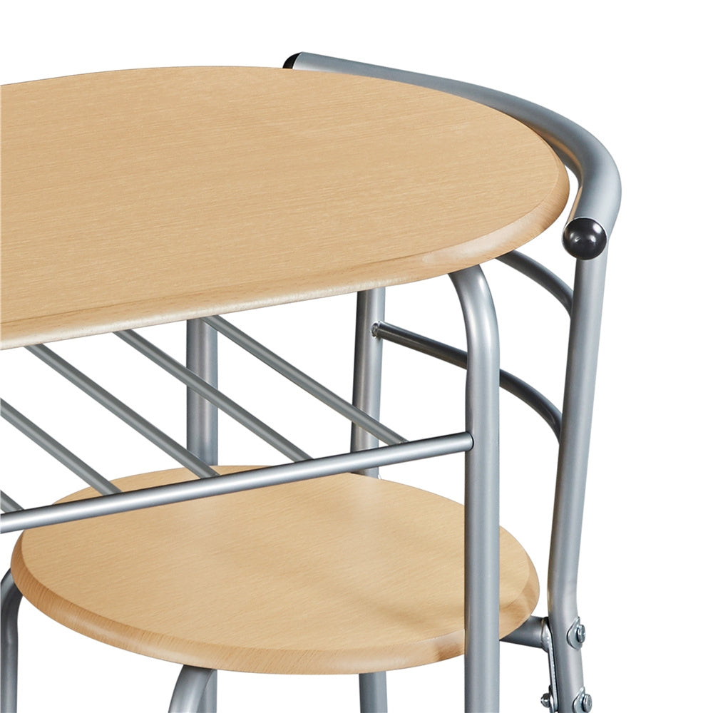 Storage Rack with Space-Saving, Metal, 2 Chairs for bedrooms - product gallery image 15