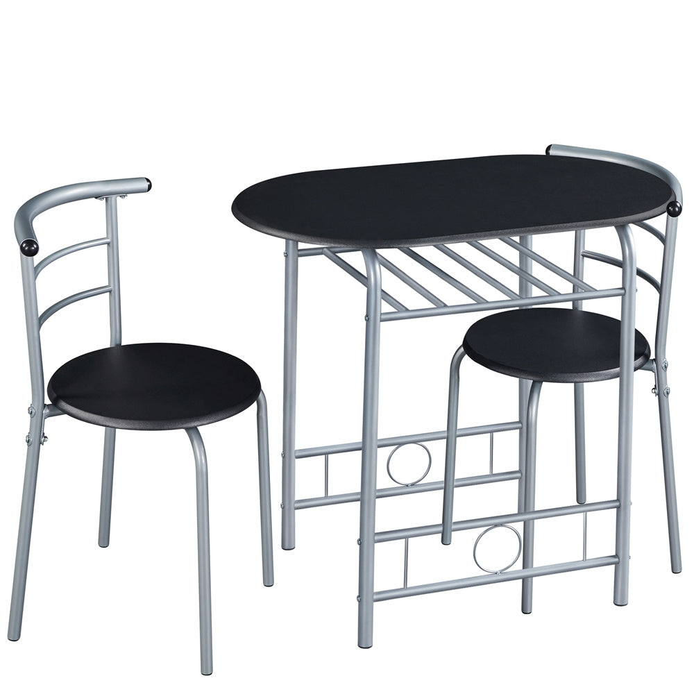 Storage Rack with Space-Saving, Metal, 2 Chairs for bedrooms - product gallery image 2