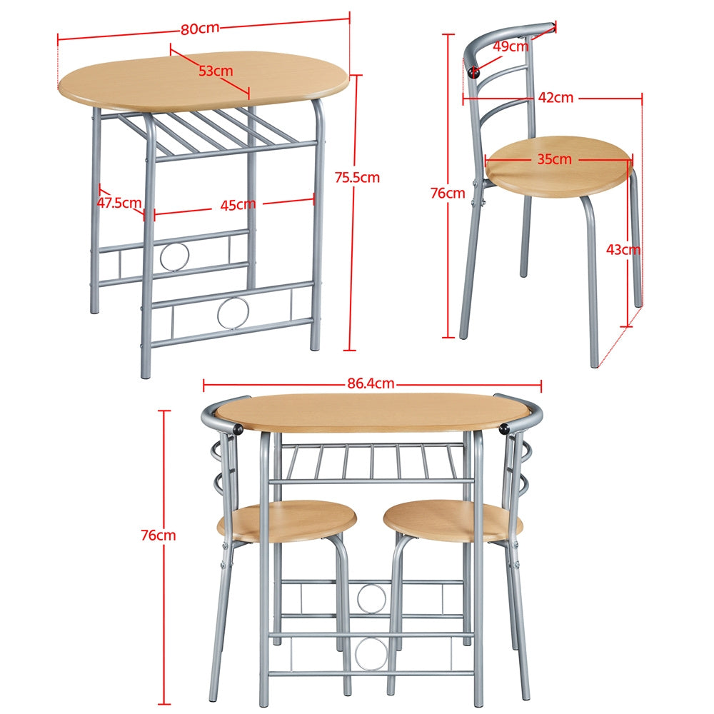 Storage Rack with Space-Saving, Metal, 2 Chairs for bedrooms - product gallery image 8