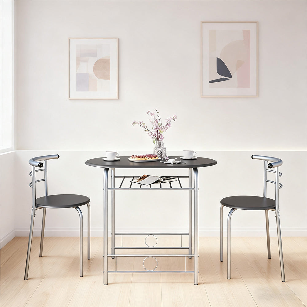 Storage Rack with Space-Saving, Metal, 2 Chairs for bedrooms