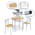 Storage Rack with Space-Saving, Metal, 3 Piece, 2 Chairs - product gallery image 6
