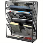 Storage Rack with Wall-Mounted, Wall File Holder Organiser Wall Mounted