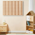 Storage Rack with Wheels, Wood, Simple Wood Style 60 Grids