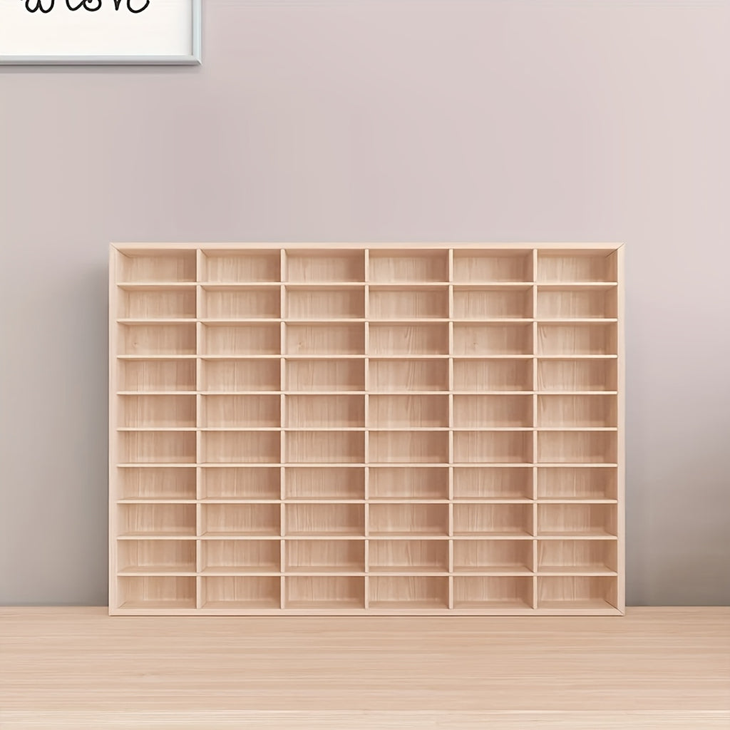 Storage Rack with Wood, 1pc, 01- 1:64 Solid Wood Car Model Storage Box - product gallery image 3