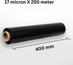 Stretch Wrap Film with 400mm, 250m, 3 Rolls, 3-Roll Value Pack (black) - product gallery image 8