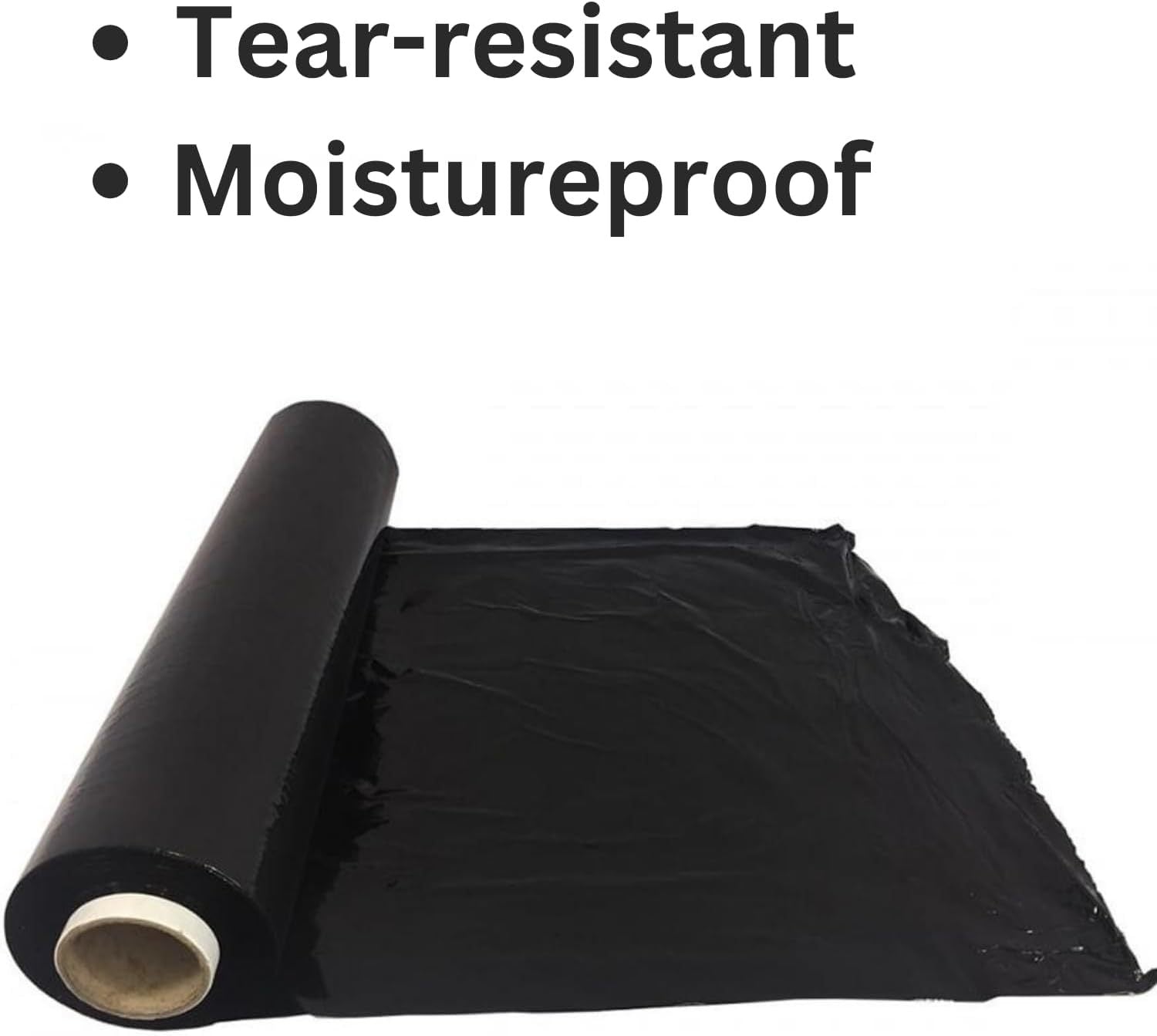 Stretch Wrap Film with 400mm, 250m, 3 Rolls, 3-Roll Value Pack (black) - product gallery image 9