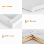 Stretched Canva with Wood, 20 Pack, 20pack, Canvas Cotton Primed White 10x13x18cm - product gallery image 3