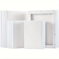 Stretched Canva with Wood, 20 Pack, 20pack, Canvas Cotton Primed White 10x13x18cm
