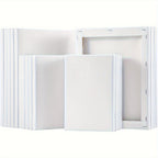 Stretched Canva with Wood, 20 Pack, 20pack, Canvas Cotton Primed White 10x13x18cm