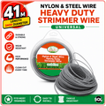 Strimmer Accessorie with 41m, 3mm, Wire 41m Heavy Duty Nylon Steel