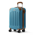 Suitcase with 20 Inch, 20-Inch LUGG Skywander Hard-Shell Cabin - Blue & Brown, 20 Inch option