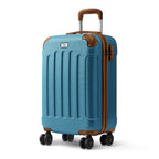 Suitcase with 20 Inch, 20-Inch LUGG Skywander Hard-Shell Cabin - Blue & Brown, 20 Inch option