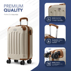 Suitcase with 20 Inch, 20-Inch LUGG Skywander Hard-Shell Cabin - product gallery image 2