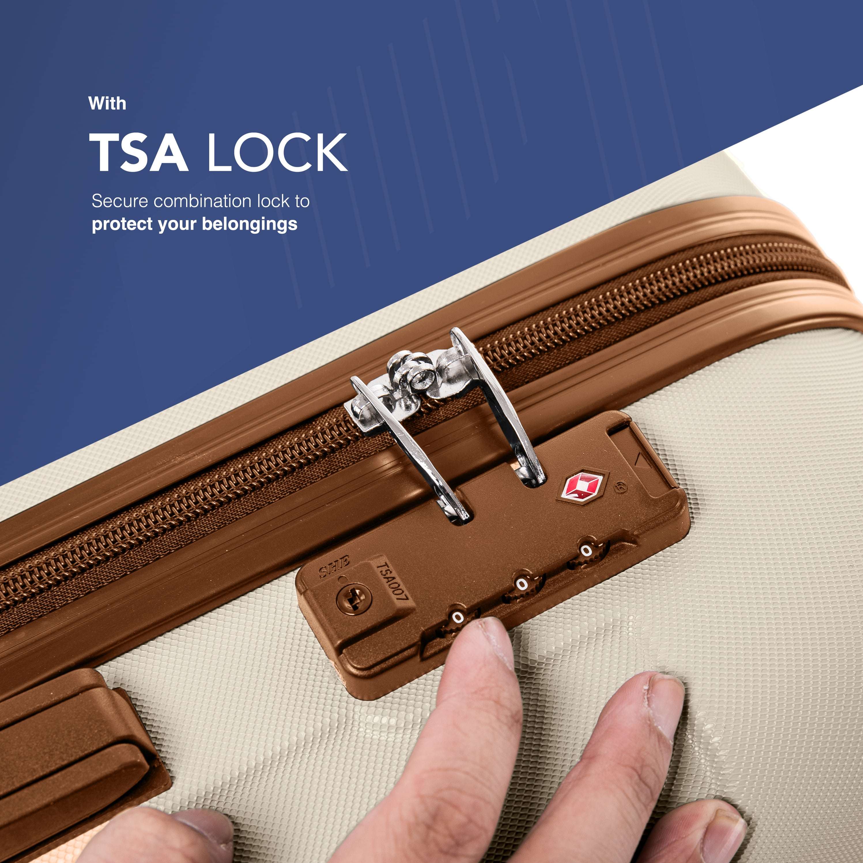 Suitcase with 20 Inch, 20-Inch LUGG Skywander Hard-Shell Cabin - product gallery image 7
