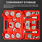 Suitcase with 23pcs, Universal Brake Caliper Piston Rewind Wind