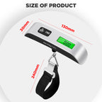 Suitcase with 50kg, 2, Digital Luggage Scale 110lb Portable Handheld - product gallery image 4