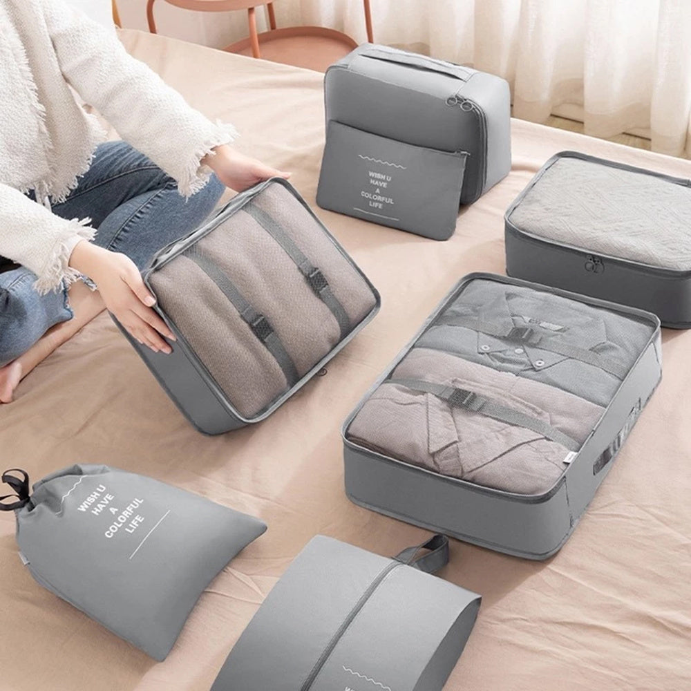 Suitcase with 7pcs, Packing Cubes of Travel Organiser Bags - product gallery image 6