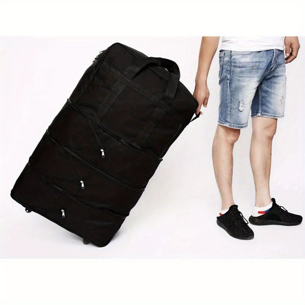 Suitcase with Foldable, Spinner Wheels, Inch Extra Large Expandable Lightweight - product gallery image 3
