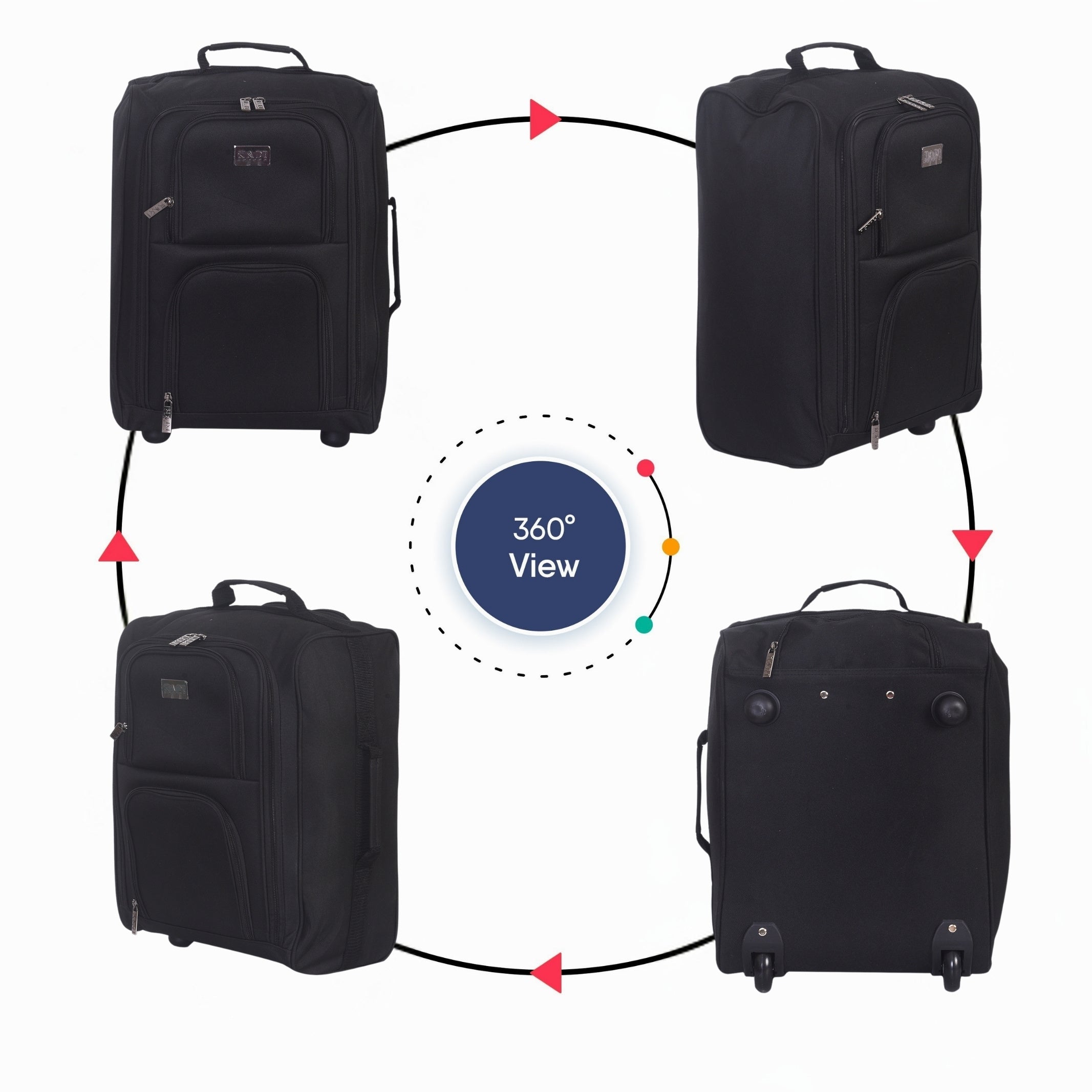 Suitcase with Hard-Shell Cabin 45x35x20cm Four Options - product gallery image 3