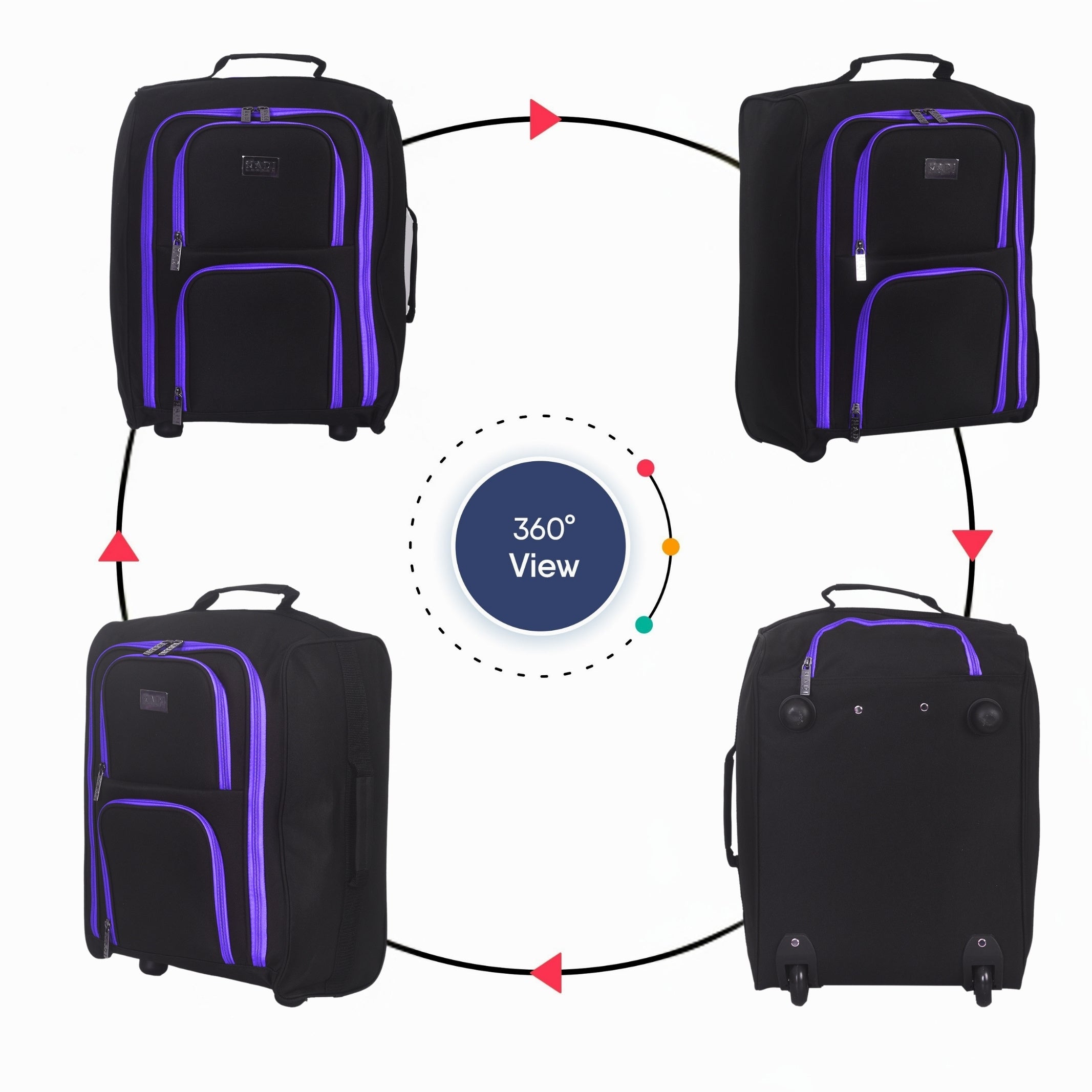 Suitcase with Hard-Shell Cabin 45x35x20cm Four Options - product gallery image 9