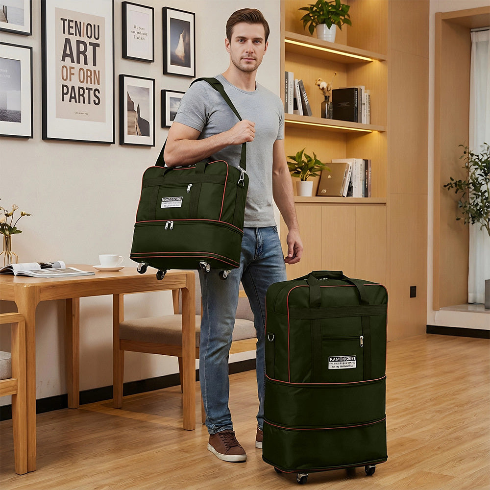 Suitcase with Space-Saving, Foldable, Wheels, 35*20*75cm - product gallery image 3