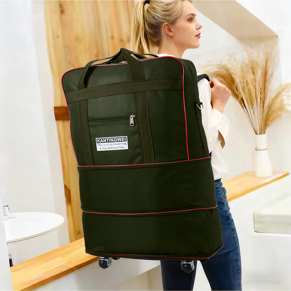 Suitcase with Space-Saving, Foldable, Wheels, 35*20*75cm - product gallery image 7