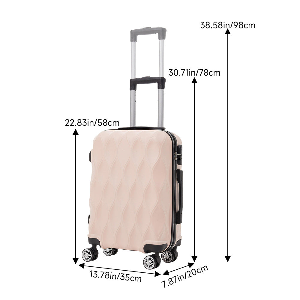 Suitcase with Spinner Wheels, Telescopic Handle, Wheels, 20inch-35*20*58cm - product gallery image 4