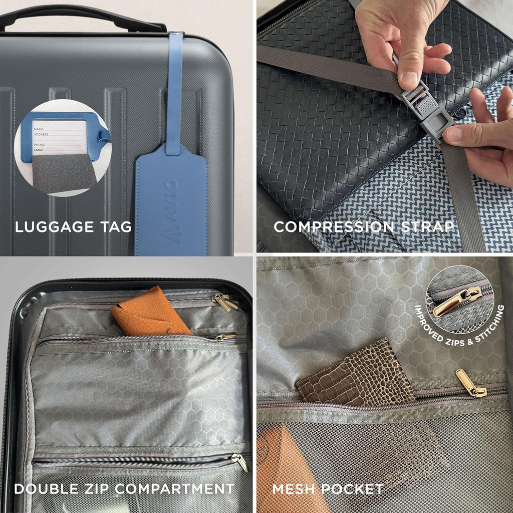 Suitcase with Spinner Wheels, Telescopic Handle, Wheels, 55cm - product gallery image 12
