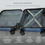 Suitcase with Spinner Wheels, Telescopic Handle, Wheels, 55cm - product gallery image 15