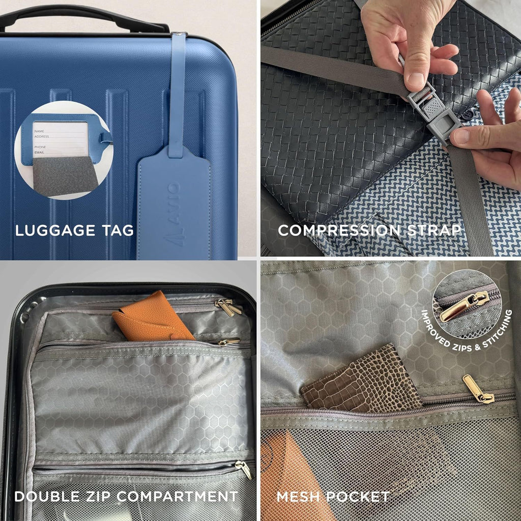 Suitcase with Spinner Wheels, Telescopic Handle, Wheels, 55cm - product gallery image 16