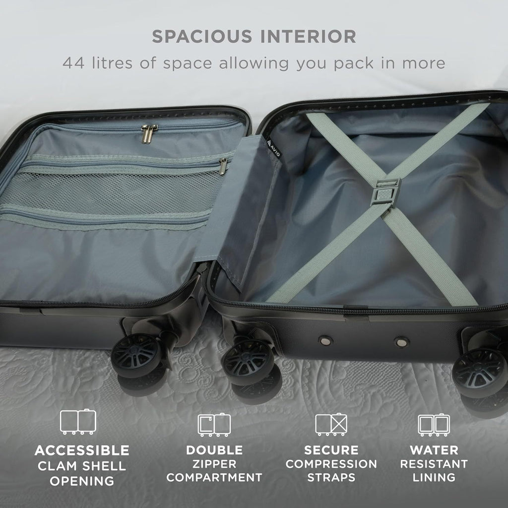 Suitcase with Spinner Wheels, Telescopic Handle, Wheels, 55cm - product gallery image 5