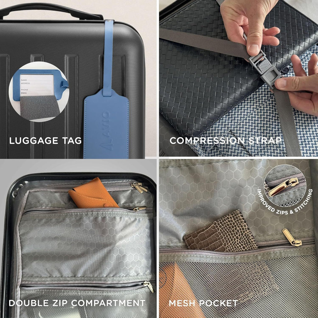 Suitcase with Spinner Wheels, Telescopic Handle, Wheels, 55cm - product gallery image 7