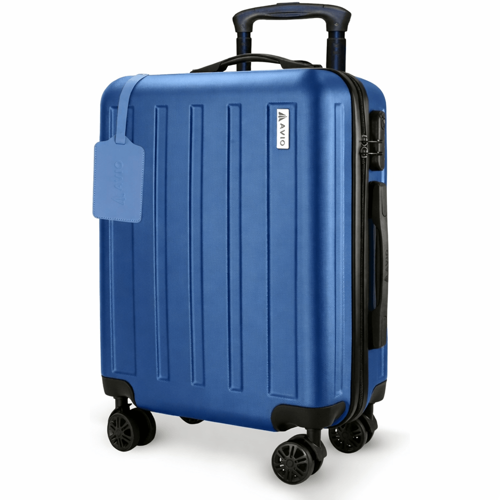 Suitcase with Spinner Wheels, Telescopic Handle, Wheels, 55cm - Navy option