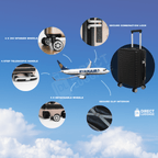 Suitcase with Wheels, 20 cm, Direct Luggage Underseat Cabin Case cm - product gallery image 10