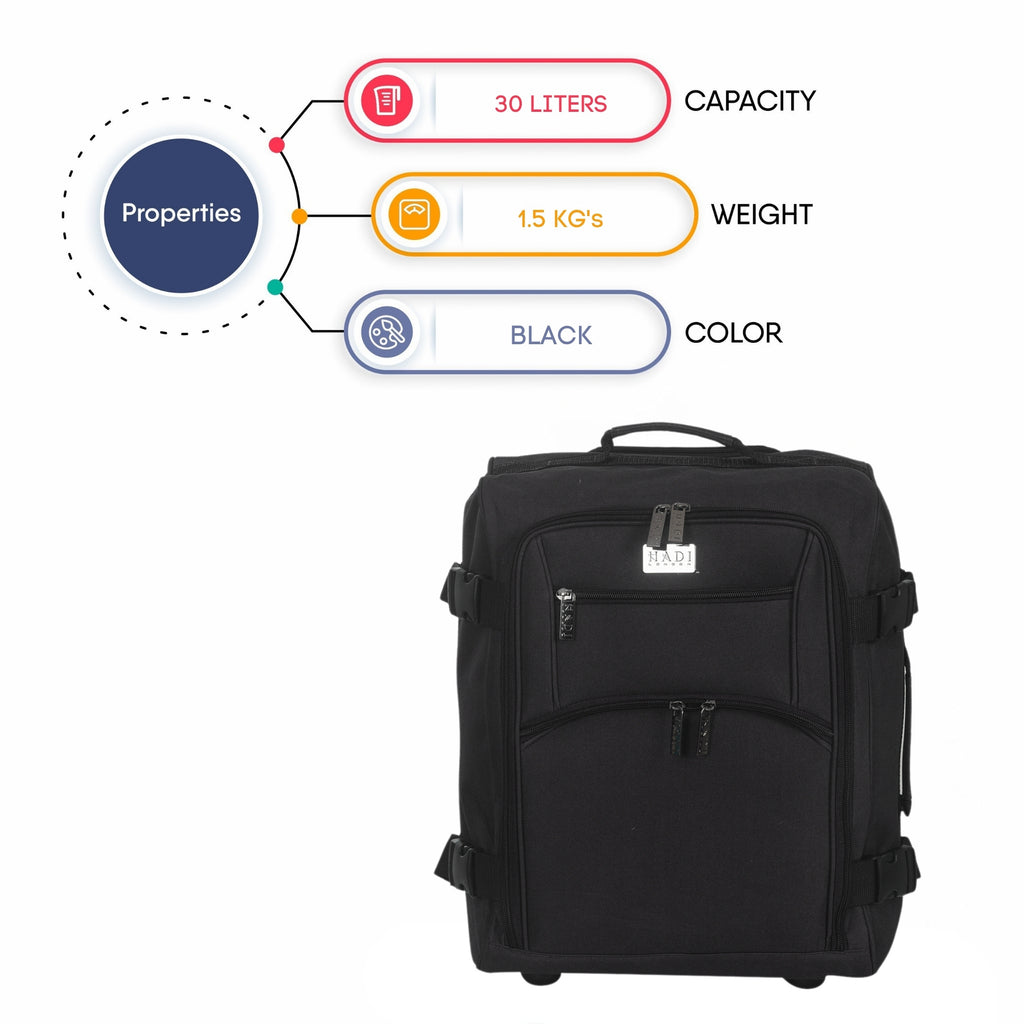 Suitcase with Wheels, Ryanair Cabin Bag 45x36x20 Wheels Lightweight - product gallery image 11
