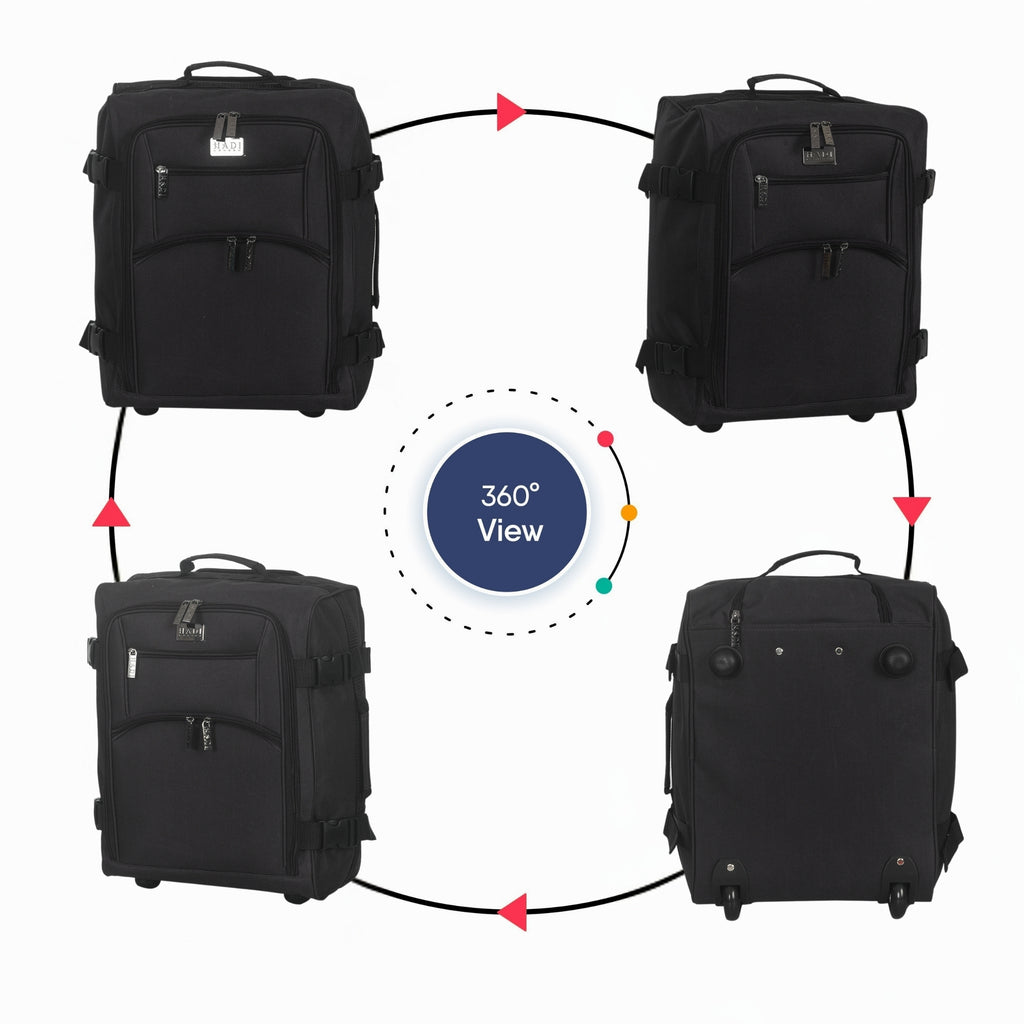 Suitcase with Wheels, Ryanair Cabin Bag 45x36x20 Wheels Lightweight - product gallery image 5