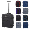 Suitcase with Wheels, Ryanair Cabin Bag 45x36x20 Wheels Lightweight - Grey option