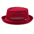Sun Hat with Breathable Mesh Men Women Lightweight Summer - Red option