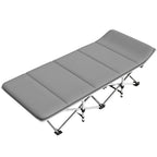 Sun Lounger with Foldable, 300kg, Cotton, 200x65cm Adjustable Folding Camping Bed - 188x66cm option