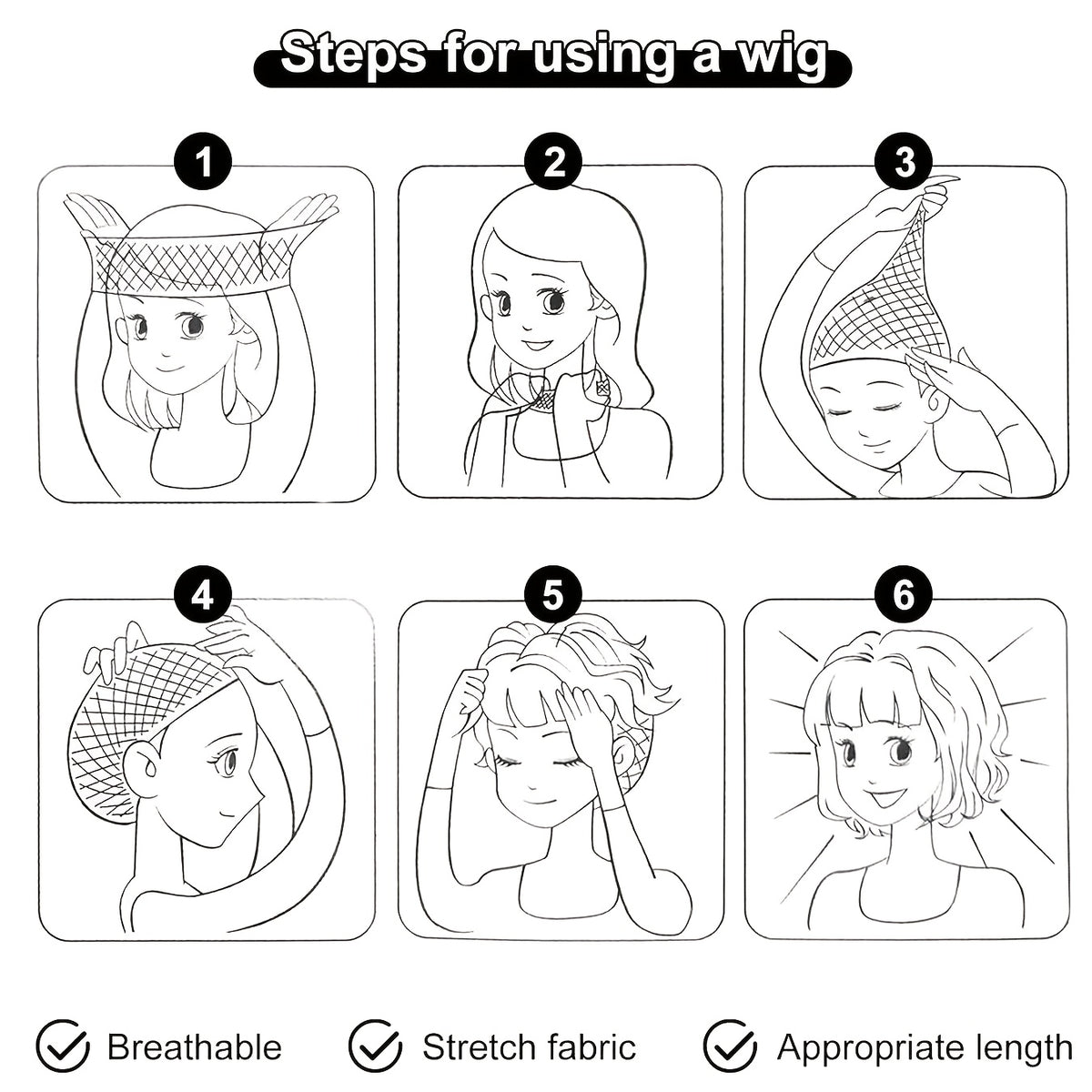 Synthetic Wig with 10cm, 10.16cm, Short Pixie Cut Wavy Layered Natural - product gallery image 7