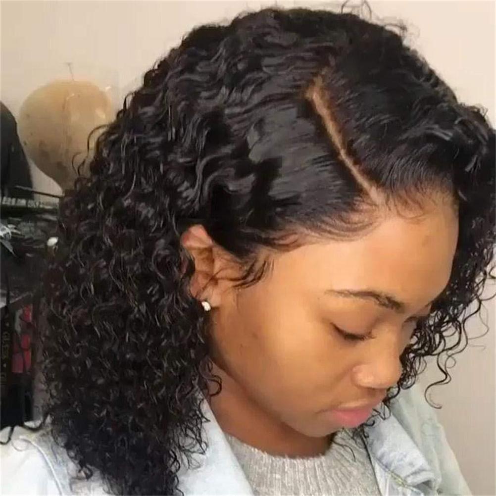 Synthetic Wig with 35.56cm, Short Curly Bob Inch Deep Wave - product gallery image 3